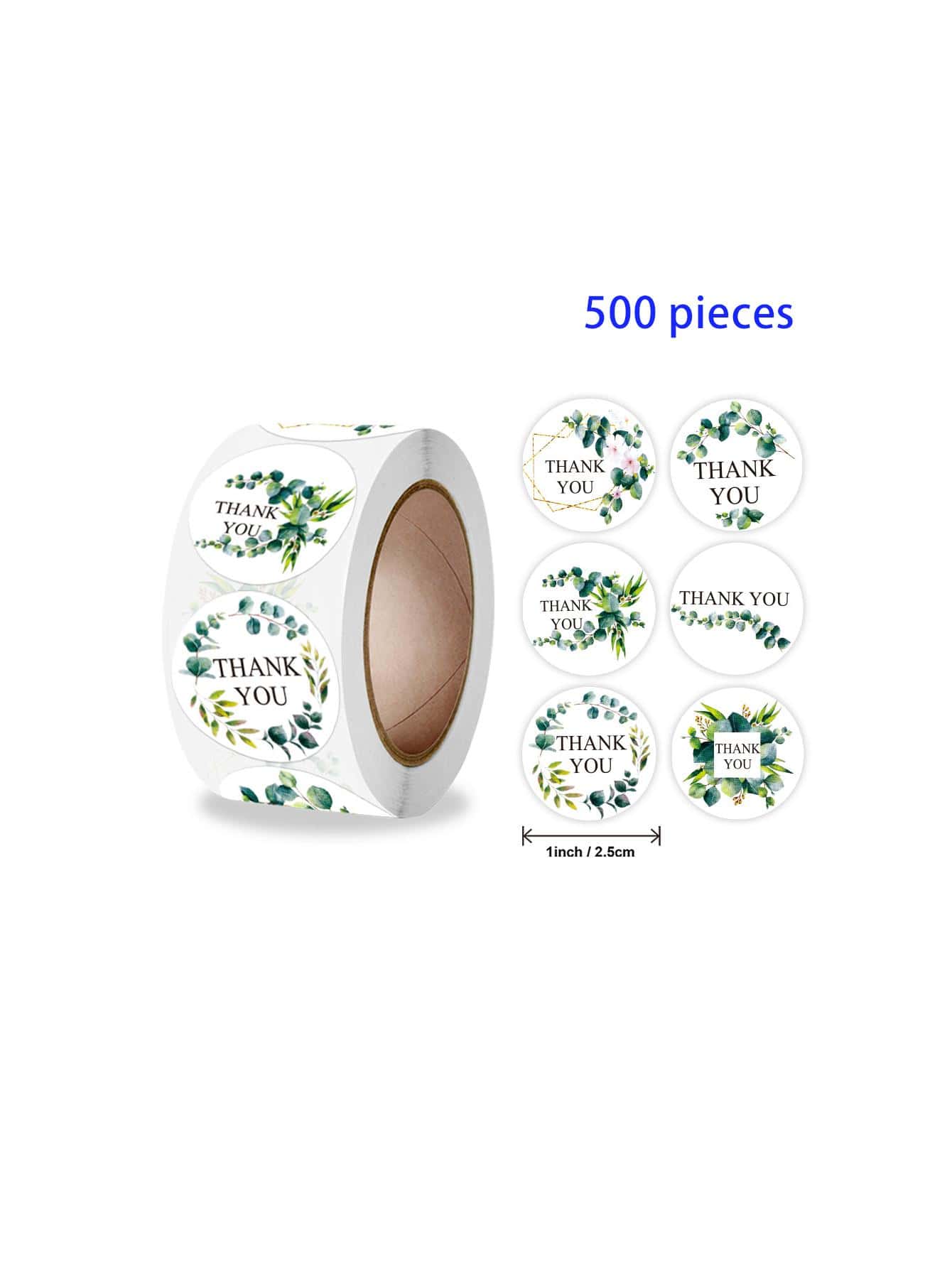 (JUMBO ROLL) Thank you labels for your small business (500 Labels) 1 i