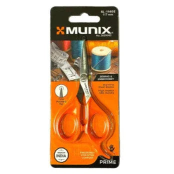 Munix Lightweight Scissors - Comfortable Grip, Finger Rest, Stainless Steel