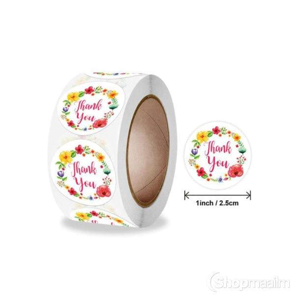 (JUMBO ROLL) Thank you labels for your small business (500 Labels) 1 i