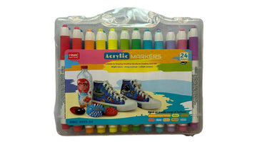 All surface  acrylic Paint  marker | 24 Shades Box | Works on all surface | Long Lasting