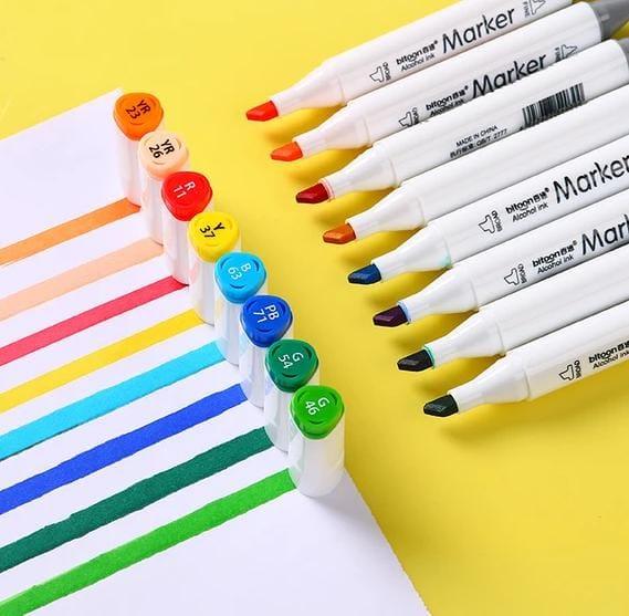 Double-Sided Soft Acrylic Marker – Pack of 12 | Touch Markers for Journaling, Lettering & Creative Detailing