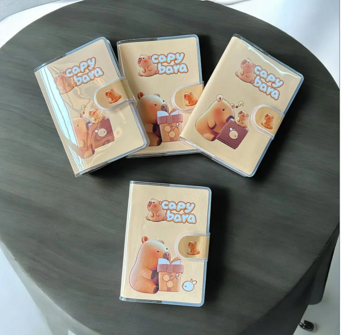 (BUY 1 GET 1 FREE) Cute Capybara ruled velcro Journal Diary  A7 (10.5X7.5Cm)