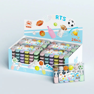 (Buy one Get one Free) Pastel Sports ball Color highlighter l Pack of 6 highlighter