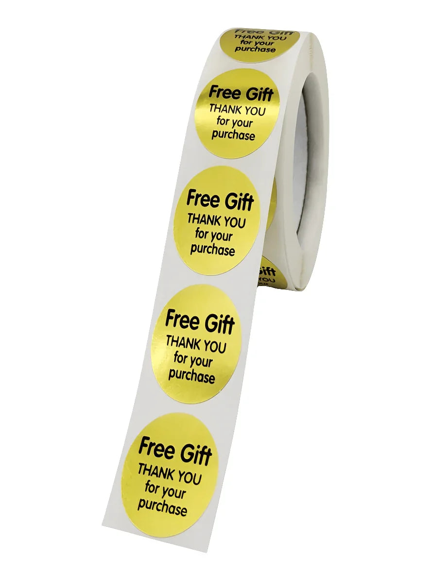 (JUMBO ROLL) Free Gift Thank you labels for your small business (250 L