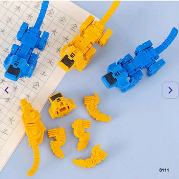 Assembled Robot Shaped Eraser - A Fun and Functional Stationery Delight
