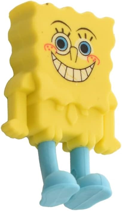 Craftdev Erasers & Sharpeners Copy of (buy 1 get 1 free ) Spongebob shaped  Eraser -perfect for stationery or gifting-can be dismantled (pack of 1)