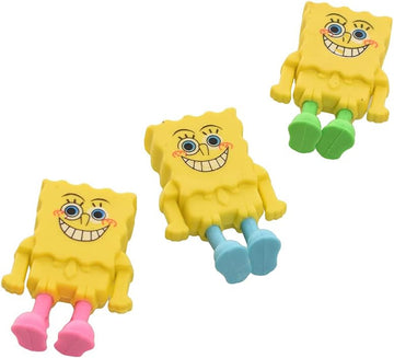 Spongebob Yellow Cute Abstract shaped  Eraser -perfect for stationery or gifting-can be dismantled (Contain 1 Unit)