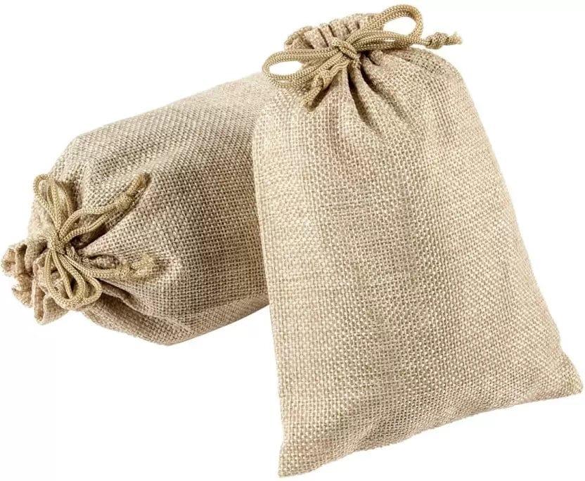 Jute drawstring pouch hotsell