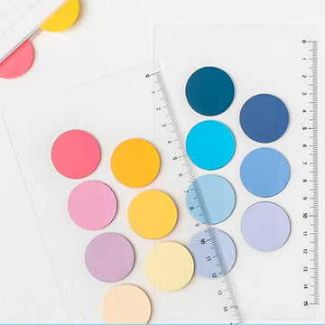 Bigger Pastel round Morandi Sticky Notes for planning and organising-Assorted color