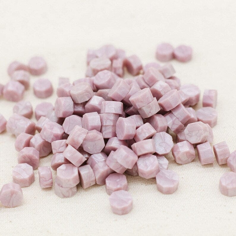 craftdev Mumbai branch (Buy 1 Get 1 Free) Wax beads Pastel Lavender- Pack of 17+17 beads