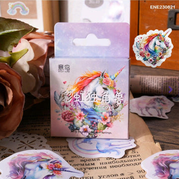 Rainbow unicorn Paper Cut-Out Pack - 46 Pieces