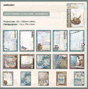 Retro Journaling &  Scrapbooking Anne diary themed