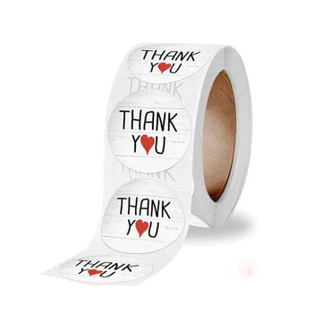 craftdev Mumbai branch Thankyou Stickers (JUMBO ROLL) Thank you labels for your small business (500 Labels) 1inch