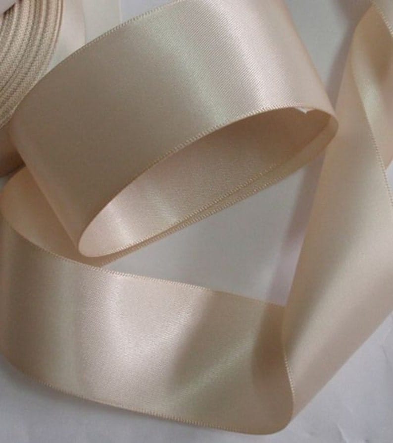 Premium Pastel double faced satin ribbon (1.5 inch)- Olive Green