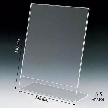 jags-mumbai Acrylic Display Stands The Acrylic Paper Stand for A5-sized Documents and Photos 6X8.5