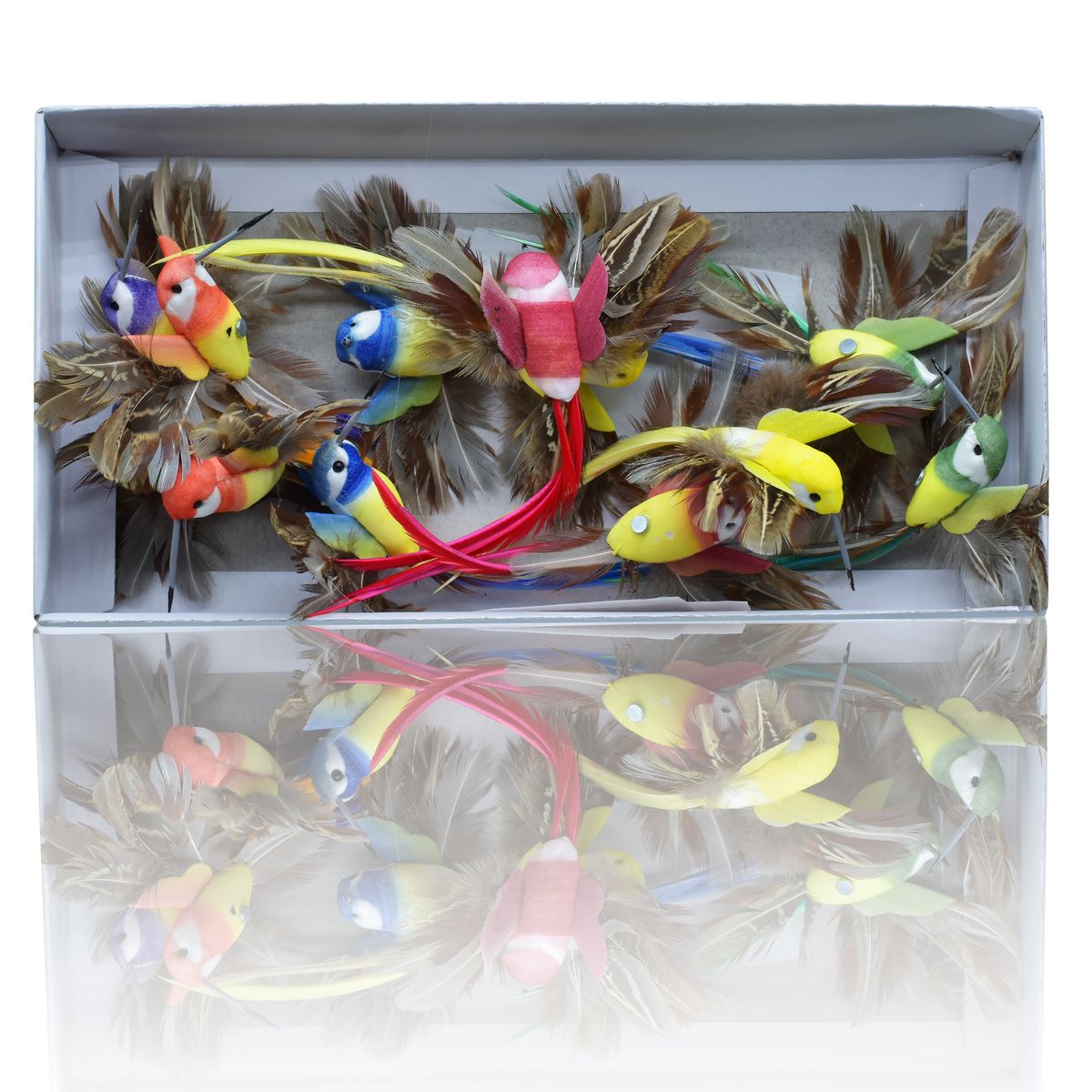jags-mumbai Artificial Bird & Cage Artificial Birds With Magnet I Contain 1 Unit Bird I 5-6 Cm approx I used for art and craft