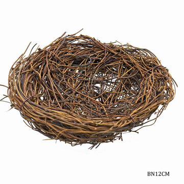 jags-mumbai Artificial grass Bird nest for decor & diy projects 13 Cm (Birds not included)- Contain 1 Unit