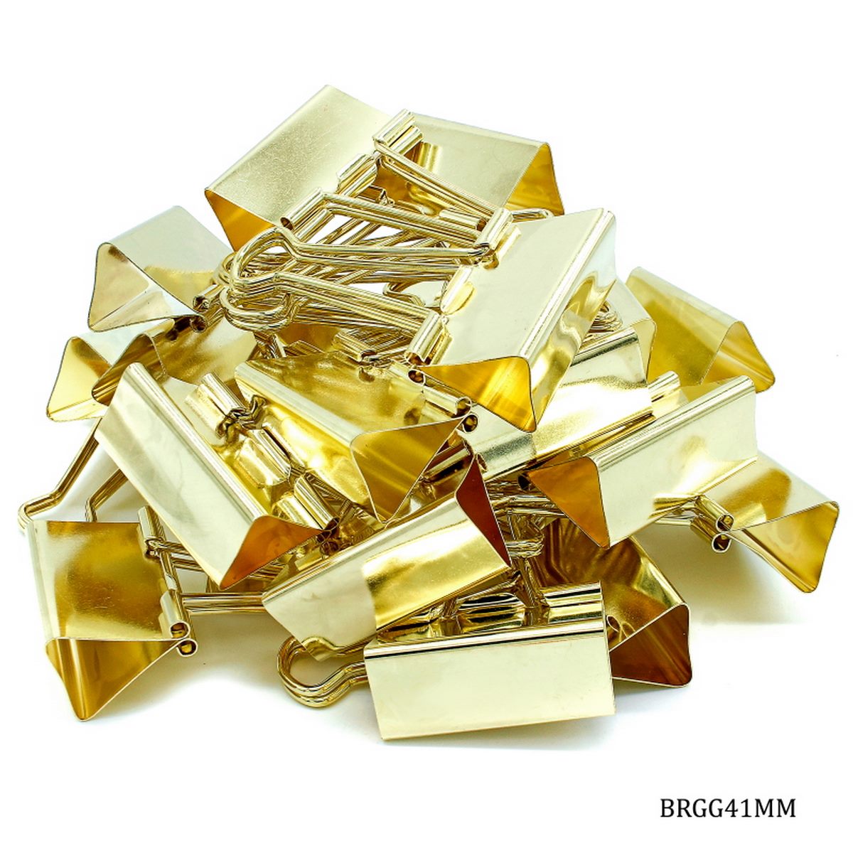 jags-mumbai Binder Clips & Pins Regal Gold Extra-Large Binder Clips - 41mm (24pcs Box)
