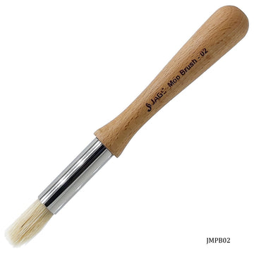 Jags Mop Painting Brush Hog Bristle No.2 - Fine Detailing and Texture Brush for Artists