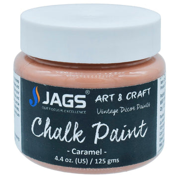 jags-mumbai Chalk Paint Jags Art Chalk Paint Caramel 4.4 Oz 125ML JACP13
