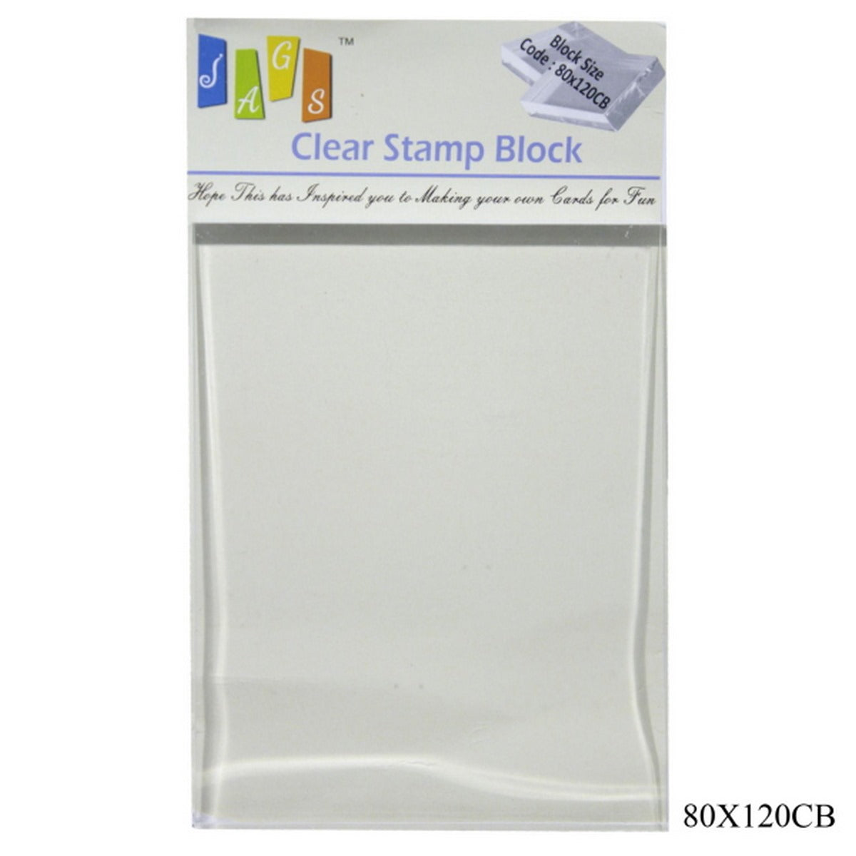jags-mumbai Clear Transparent Stamps Clear Block 80mm*120MM
