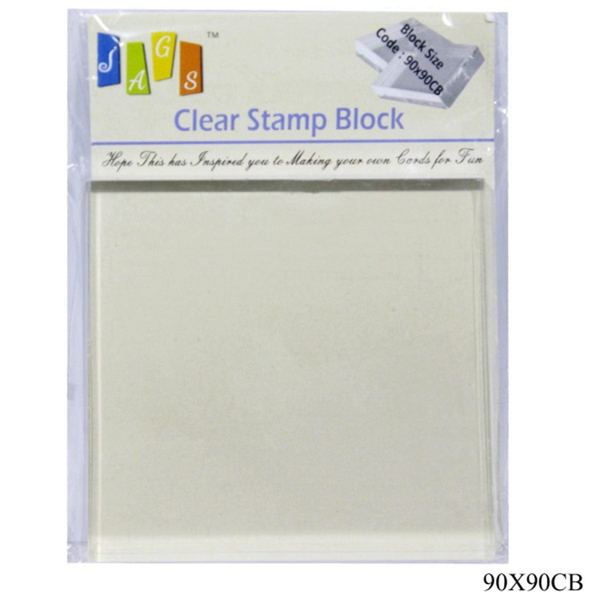 jags-mumbai Clear Transparent Stamps Clear Block 90mm*90mm