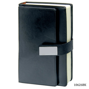 jags-mumbai Formal Diary Note Book Business A5 Black Leather