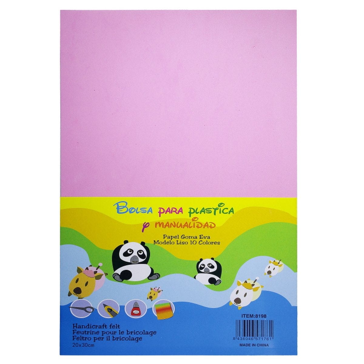 jags-mumbai Glitter Paper & Foam Sheet A4 Foam Sheet Without Sticker Baby Pink