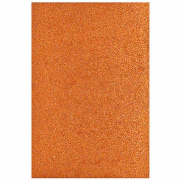 A4 Glitter Foam Sheet Without Stk Orange 00196OE