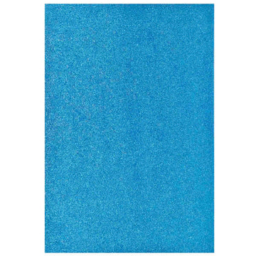 A4 Glitter Foam Sheet Without Stk S Blue 00196NBL