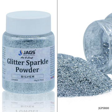 jags-mumbai Glitter Powder Jags Glitter Powder Silver 20gm