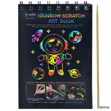 jags-mumbai Kids Books Rainbow Scratch Paper Note Wiro 10 Sheet A6