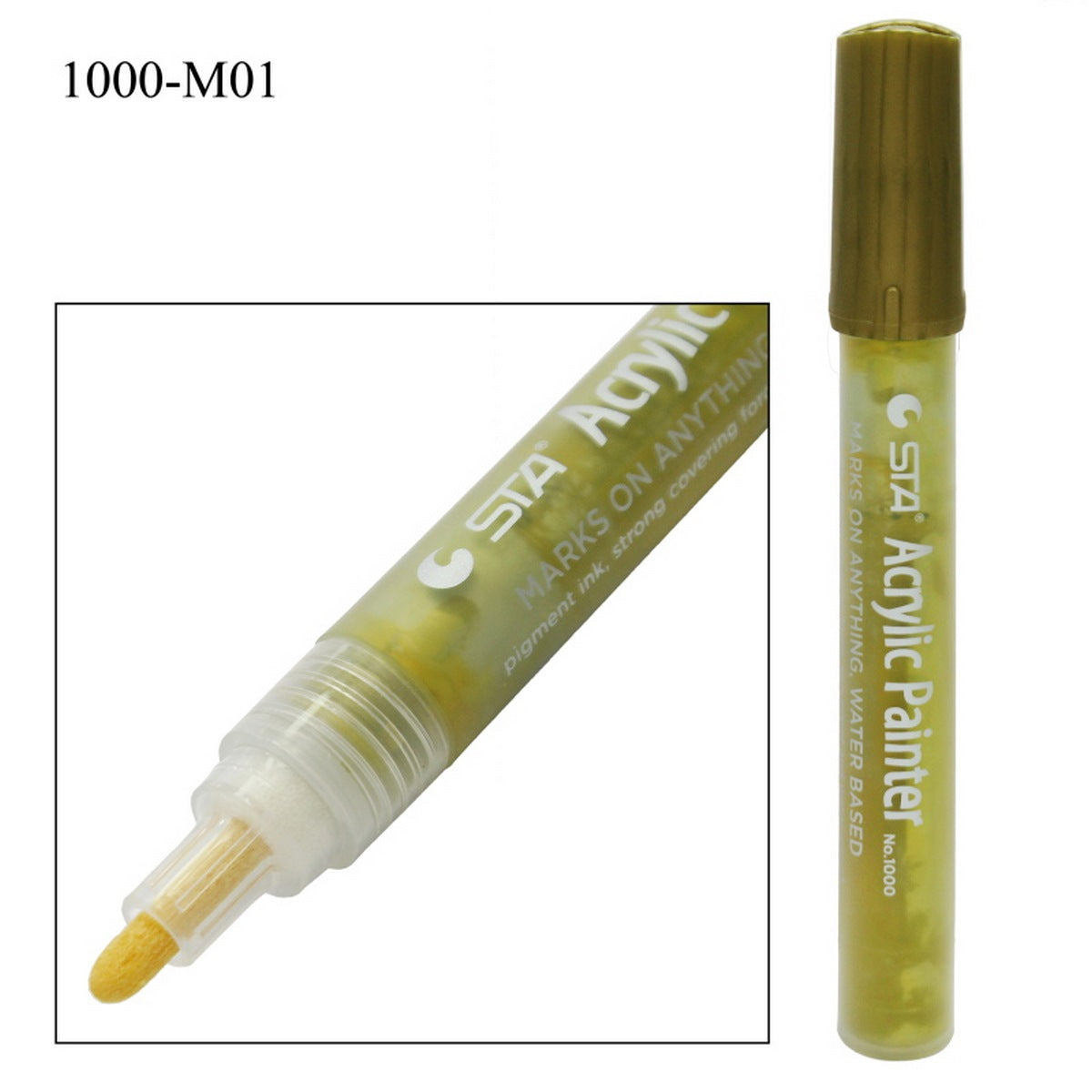 jags-mumbai Marker Acrylic Painter Water Based Marker Gold 1000-M01