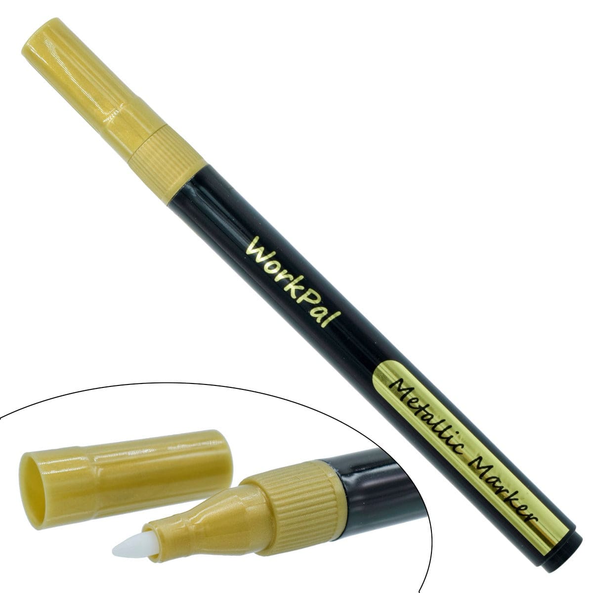 jags-mumbai Marker Metallic Marker Pen Gold Workpal | Add Some Shine to Your Art and Craft Projects D-4236GD