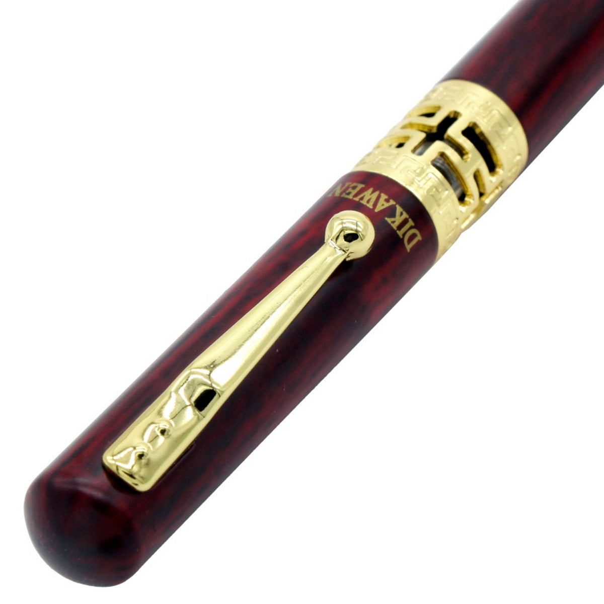 jags-mumbai Miniature Elegant Fountain Pen with Color Wood Finish and Golden Clip - Model 8060FPC