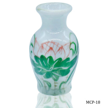 Miniature Ceramics Flower Pot (Set of 1Pcs) Printed Colour