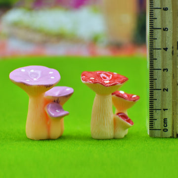 Mushroom Miniature Model  | 2Pcs