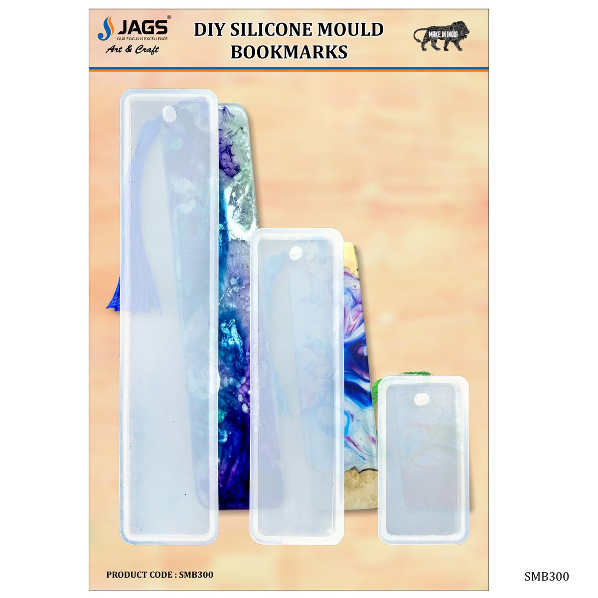 jags-mumbai Mould Silicone mould bookmarks 2 4 6 inch 3Pc Set