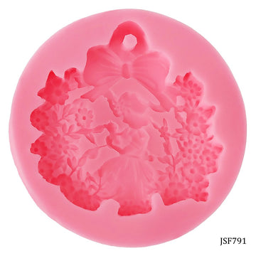 Silicone Mould Princess Floral Design JSF791