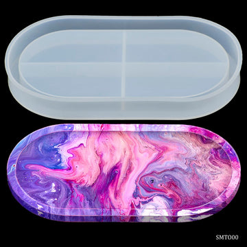 jags-mumbai Mould Silicone Mould Tray Oval 4 X 7.5 Inch SMTO00
