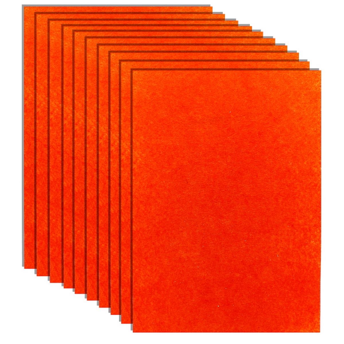 jags-mumbai Non-Woven & Felt Sheets A4 Nonwoven Felt Sheet Dark Orange 70 ANFSDO70