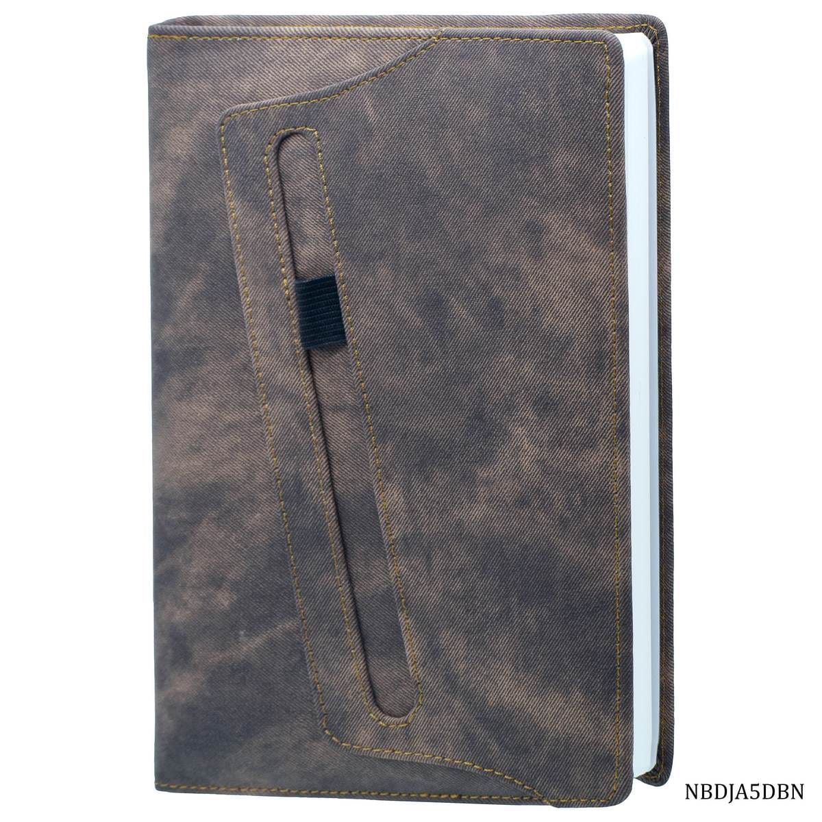 jags-mumbai Notebooks & Diaries Note book Diary A5 Jeans Cloth DarkBrown