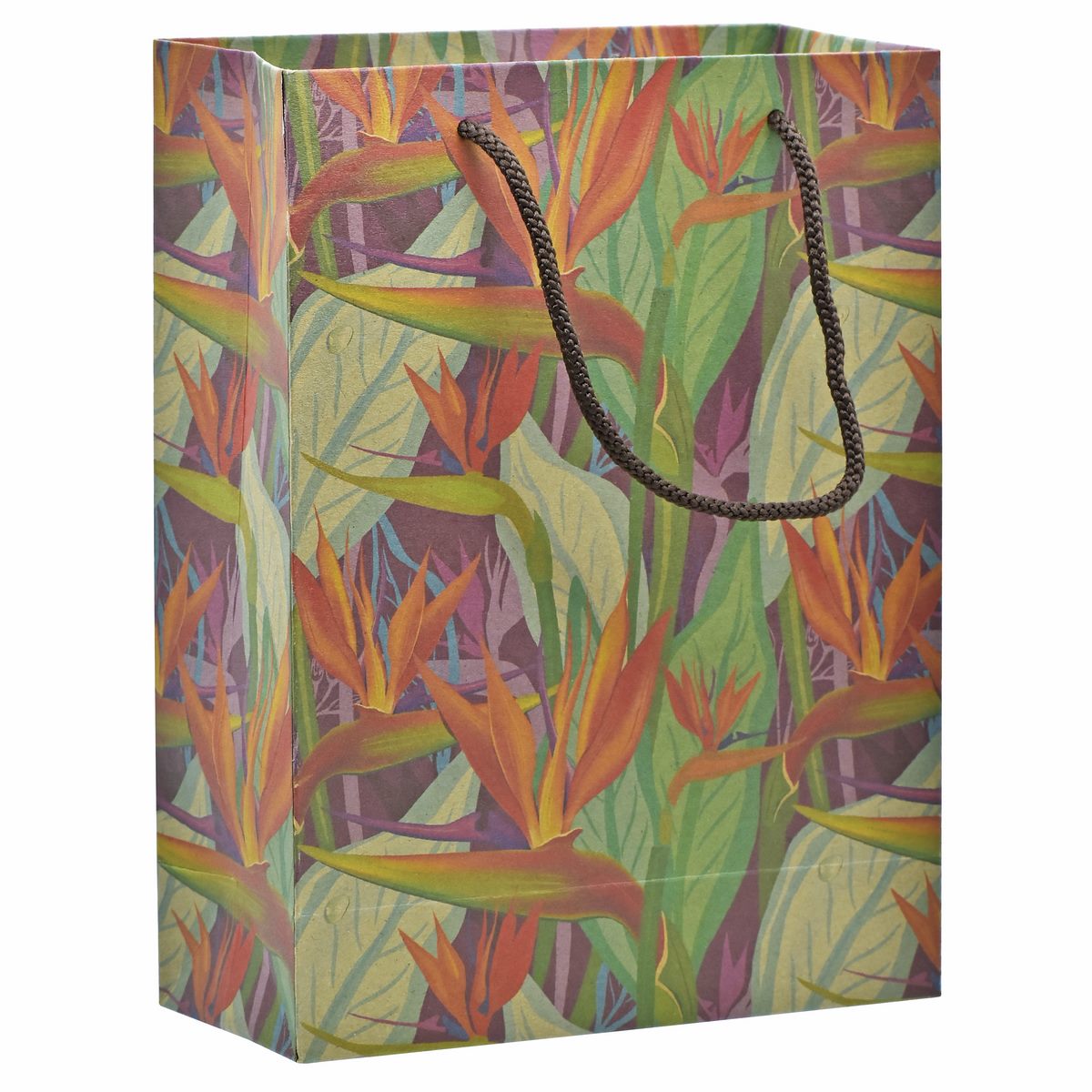 jags-mumbai Paper Bags Eco Friendly Paper Bag Small 9.6X7.2 African Flower EFPBS03 Pack of 12 pcs