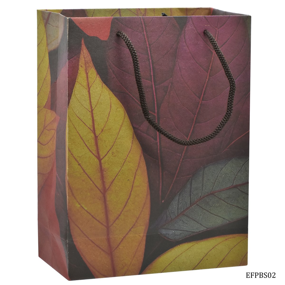 jags-mumbai Paper Bags Eco Friendly Paper Bag Small 9.6X7.2 Leaf EFPBS02 Pack of 12 pcs