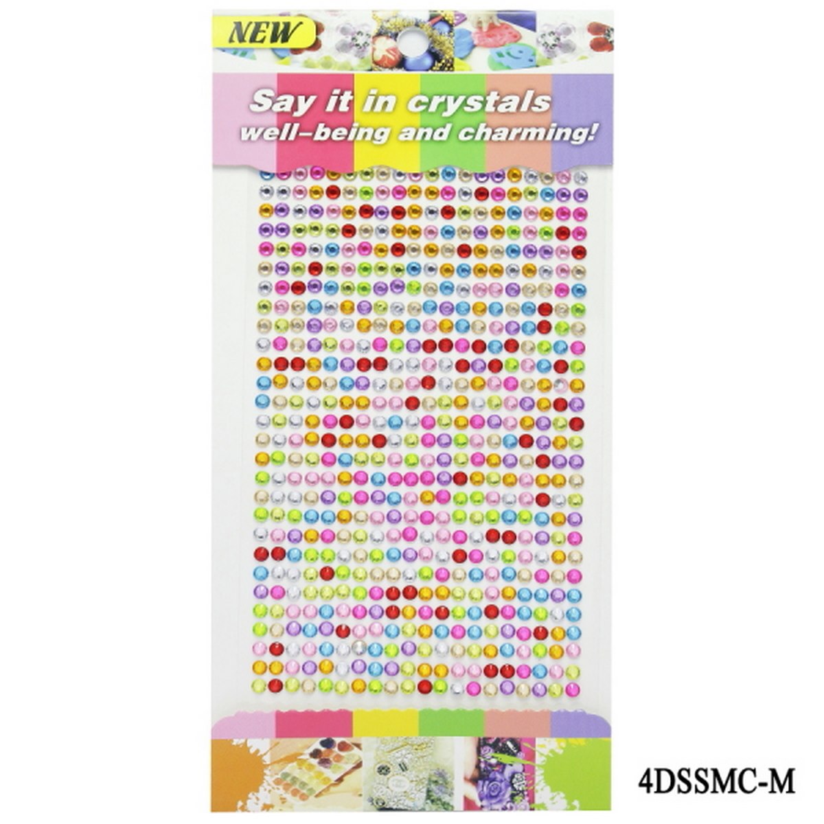 jags-mumbai Pearl & Diamond Stickers Multicolor Diamond Sticker- pack of 1
