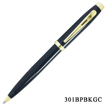 Ball Pen Black Golden Clip 301BPBKGC