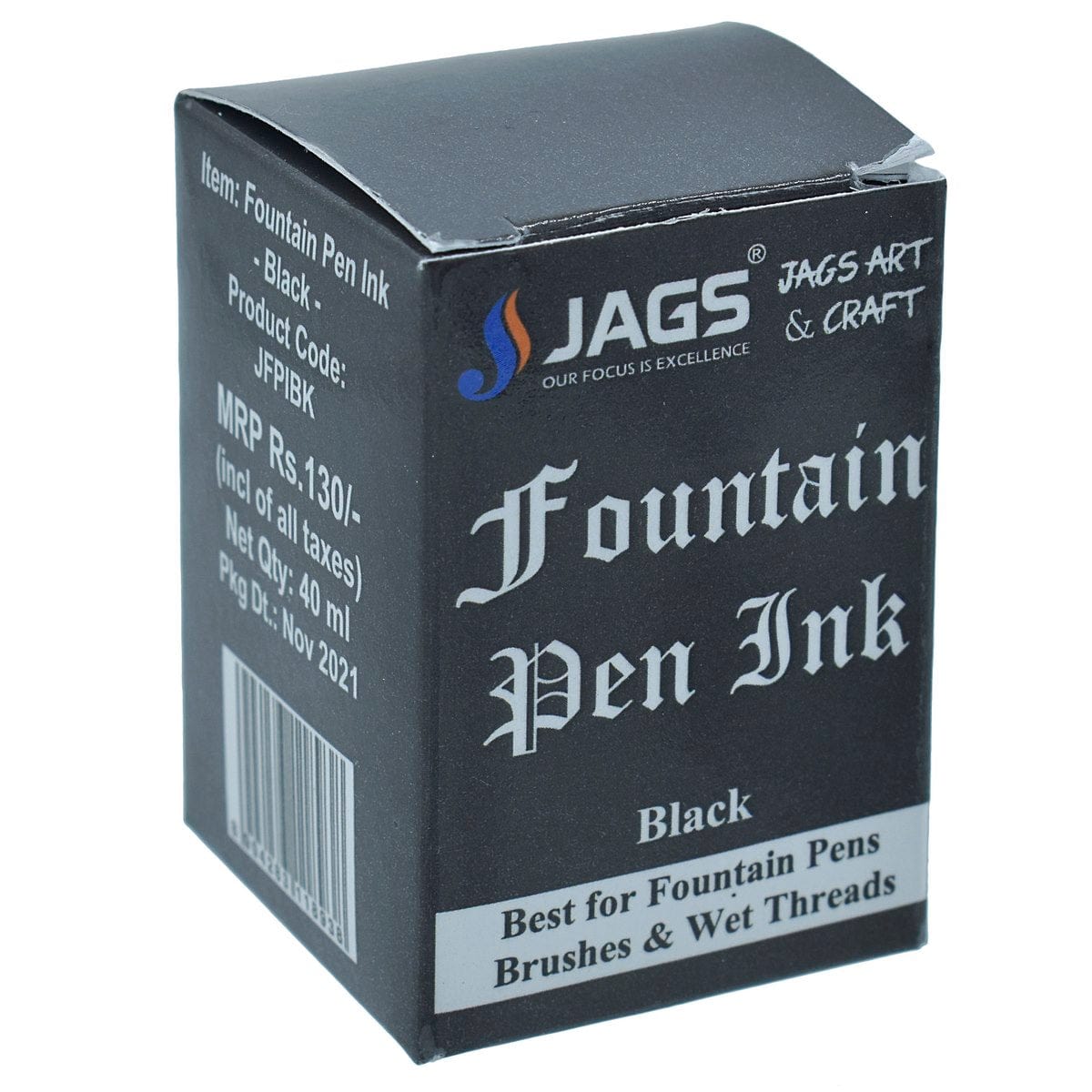 jags-mumbai Pen Fountain Pen Inks (40ML Black)