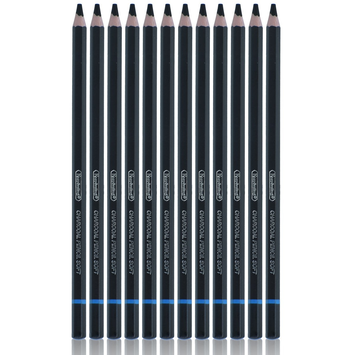 jags-mumbai Pencil Charcoal Pencils 12 Pieces