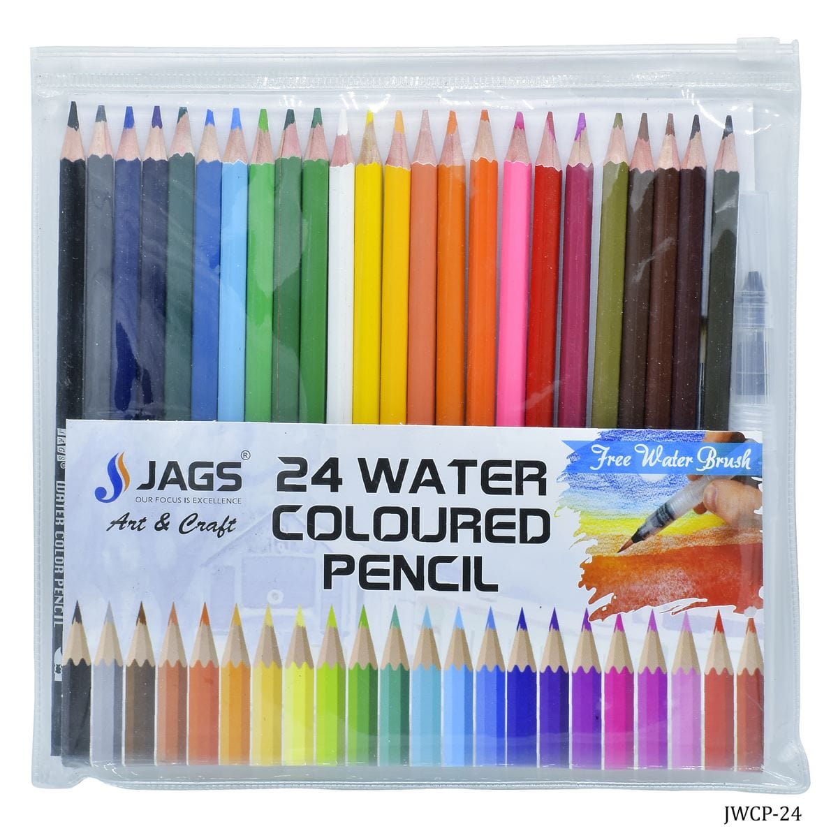 jags-mumbai Pencil Jags Water Colour Pencil 24 Colours JWCP-24