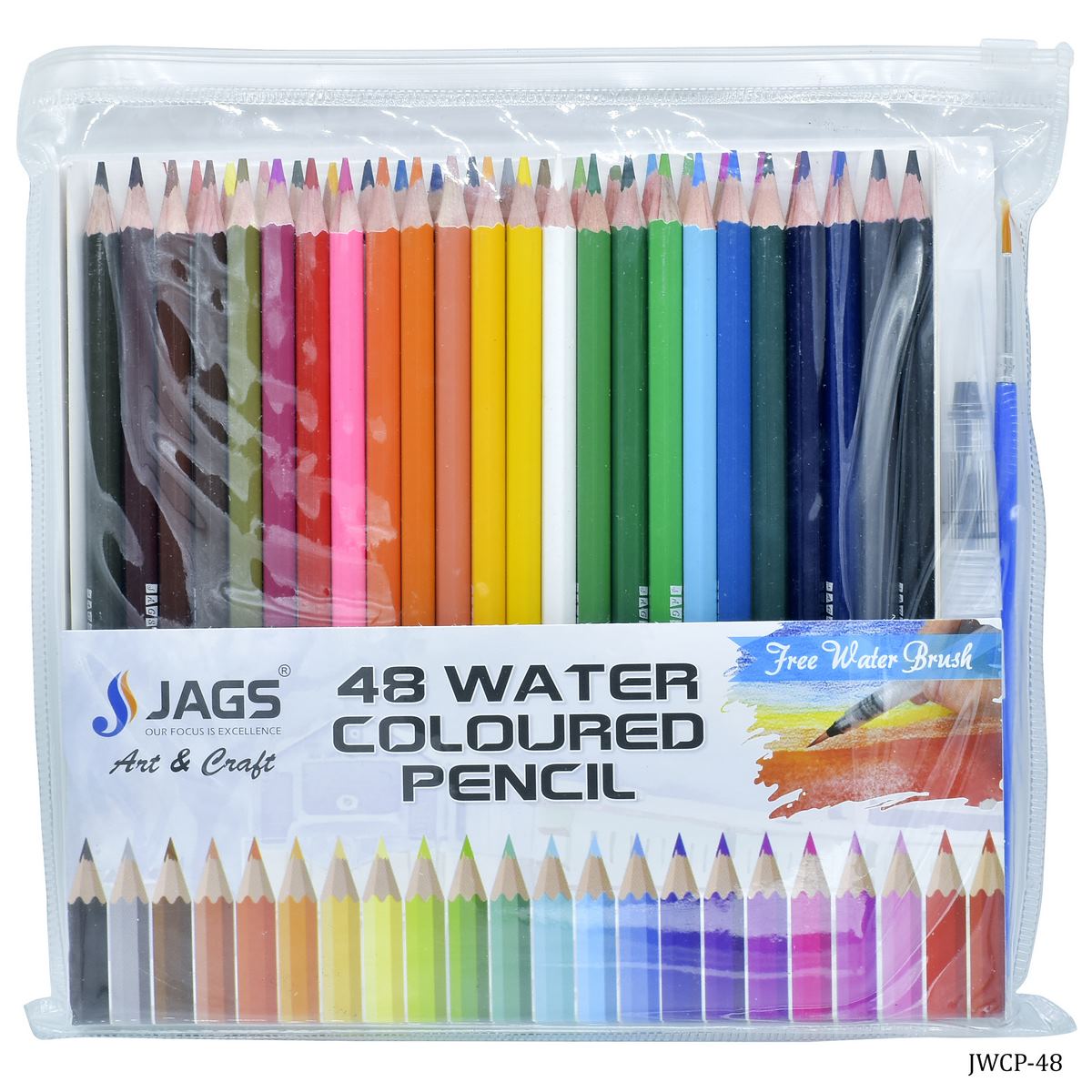 jags-mumbai Pencil Jags Water Colour Pencil 48 Colours JWCP-48